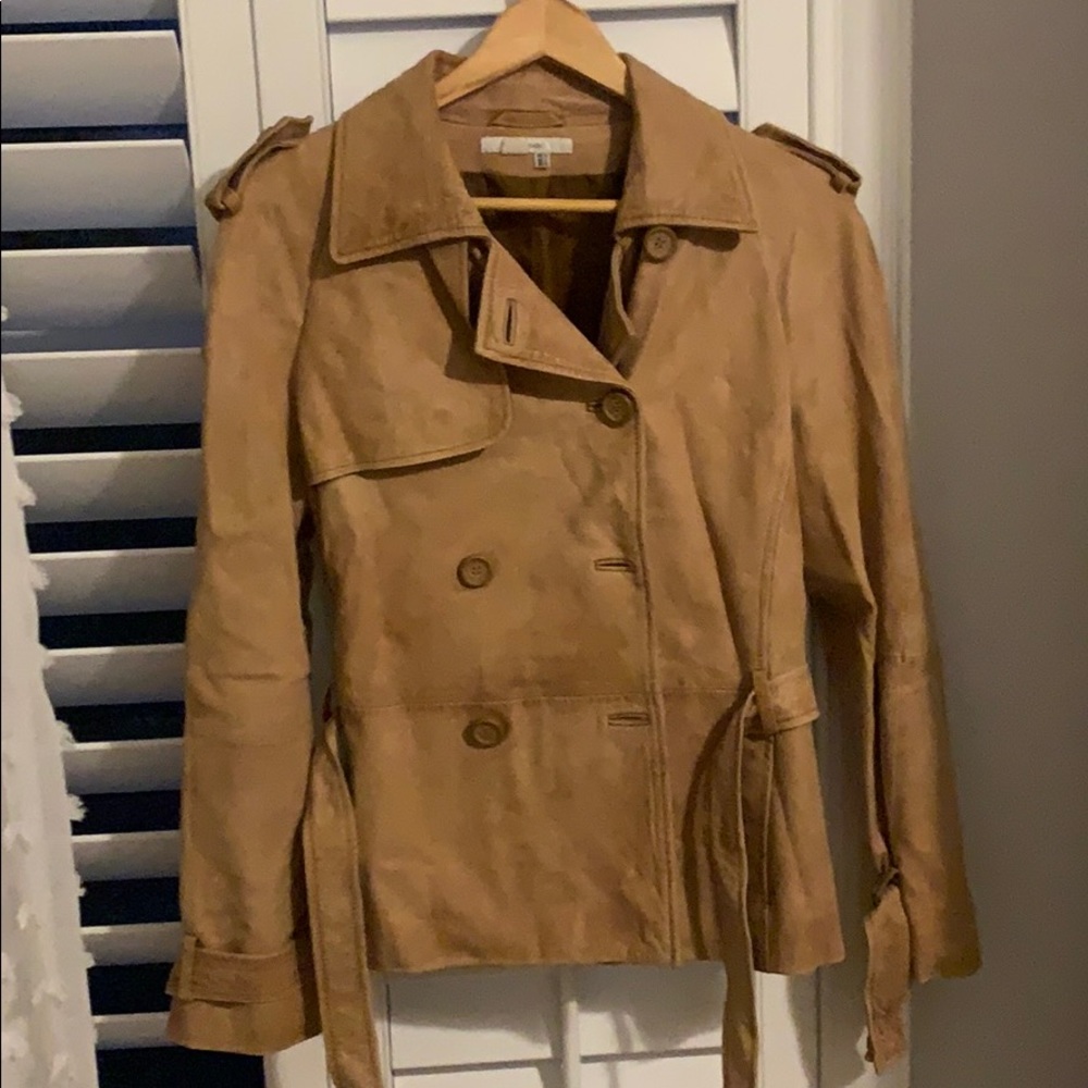 Tan ZARA leather jacket